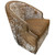 Cody Cowhide Barrel Swivel Glider