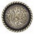 Small Engraved Flower Cabinet Knobs - Set of 2