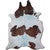Blue Specked Brown & White Cowhide Rugs