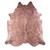Rose Specked Brown Cowhide Rugs