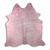 Pink Specked White Cowhide Rugs