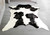 Black & White Friesian Calfskin Rug