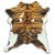 Tri-Tone Brown Calfskin Rug
