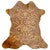 Victorian Filigree Brown Mini Cowhide Rug