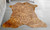 Victorian Filigree Brown Mini Cowhide Rug