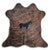 Equine Mini Black & Brown Cowhide Rug
