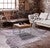 Rainbow Metallic White Cowhide Rug - Medium