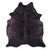 Rainbow Metallic Black Cowhide Rug - Large