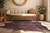 Rainbow Metallic Black Cowhide Rug - Medium