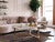 Turquoise Specked Brown Cowhide Rug - Medium