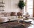 Turquoise Specked Brown Cowhide Rug - Large
