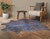 Blue Specked Brindle Cowhide Rug - Medium