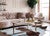 Blue Specked Brown & White Cowhide Rug - Large