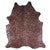 Silver Specked Brown Cowhide Rug - Large