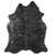 Graphite Specked Black Cowhide Rug - Large
