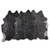 Graphite Specked Black Cowhide Rug - Large