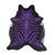 Violet Zebra Cowhide Rug - Large
