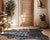 Graphite Specked Black Cowhide Rug - Medium