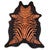 Orange Zebra Cowhide Rug - Large