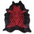 Scarlet Zebra Cowhide Rug - Large