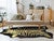 Lemon Zebra Cowhide Rug - Large