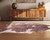 Rose Specked Black & White Cowhide Rug - Medium