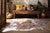 Silver Specked Brown & White Cowhide Rug - Large