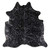Silver Specked Black Cowhide Rug - Large