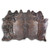 Silver Specked Brindle Cowhide Rug - Large