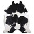 Black & White Friesian Cowhide Rug - Medium