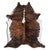 White Belly Variegated Cowhide Rug - Large