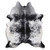 Salt & Pepper Black Cowhide Rug - Large