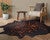 Etched Filigree Black Cowhide Rug - Medium