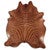 Printed Brown Zebra Cowhide Rug - Large
