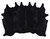 Midnight Black Cowhide Rug - Medium