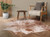 Printed Brown & White Cowhide Rug - Medium