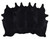 Midnight Black Cowhide Rug - Large