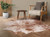 Printed Brown & White Cowhide Rug - Large
