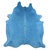 Light Blue Cowhide Rug - Medium