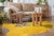 Lemon Cowhide Rug - Medium