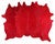 Cherry Cowhide Rug - Medium