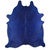 Navy Blue Cowhide Rug - Medium