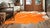 Tangerine Cowhide Rug - Medium