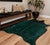 Emerald Green Cowhide Rug - Large
