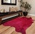 Crimson Cowhide Rug - Medium