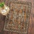 Aged Aztec Rug - 8 x 11