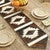 Brindle Step Pattern Cowhide Table Runner - 120 Inch