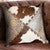 Cowhide & Faux Gator Embossed Pillow