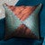 Brindle Cowhide & Teal Faux Croc Pillow