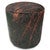 Dark Brindle Cowhide Round Pouf